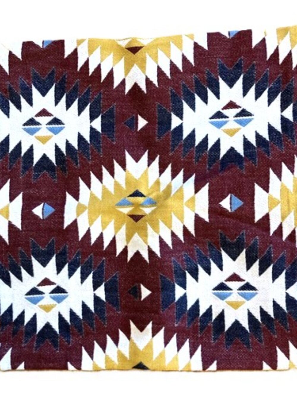 IKEA Pillow Cover Aztec Southwest Decor FRANSINE Jacquard WOOL Blend 20" Square